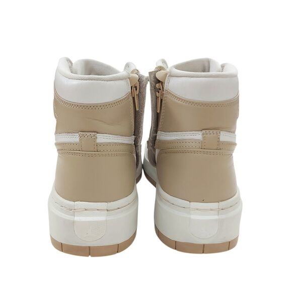 Nike Air Jordan 1 Elevate High White Tan Womens 10 Platform Side Zip Comfortable - Picture 10 of 12